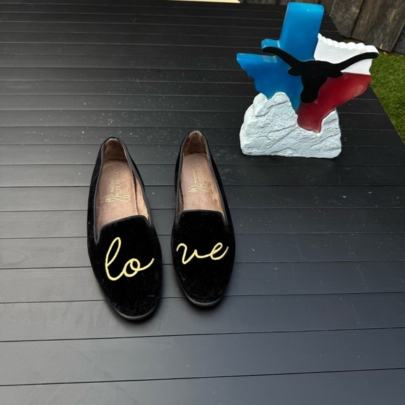 AEROSOLES Black and Gold Betunia  Loafers with Stylish Embroidery - Picture 6 of 12